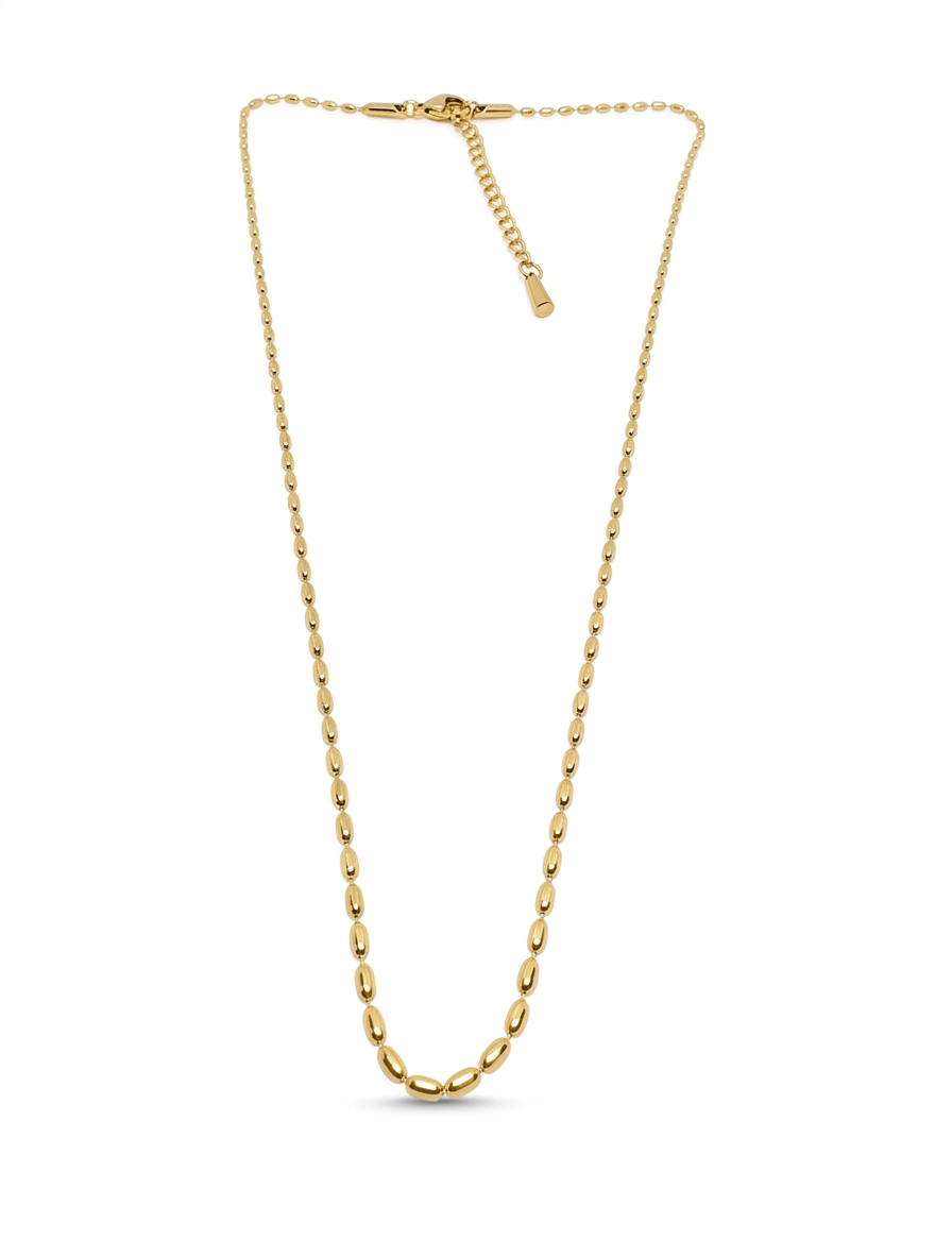 Minimalist Gold Rice-Bead Chain - Gold Plated