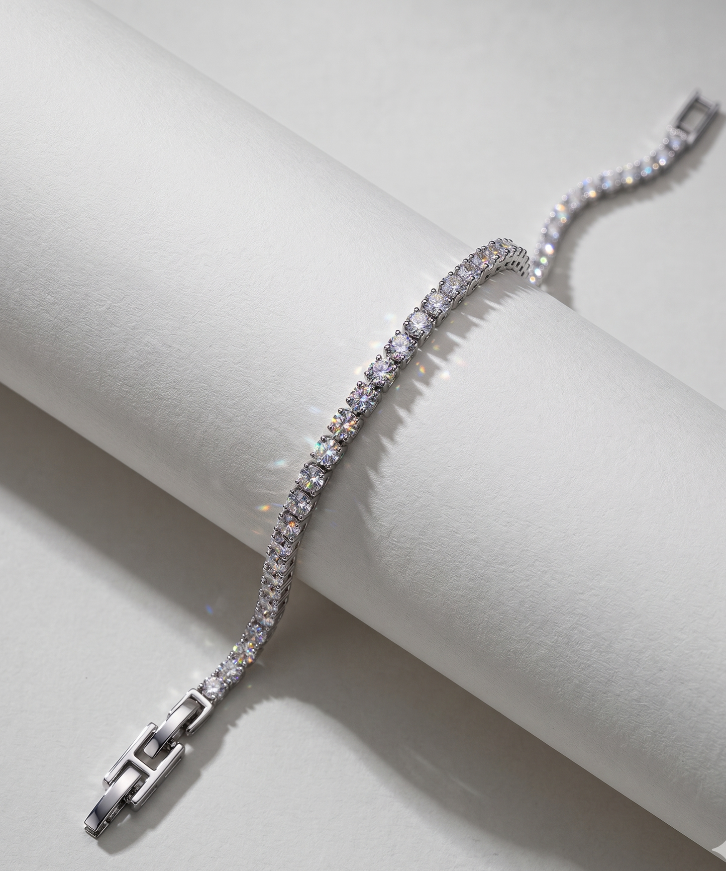 Minimalist Silver Tennis Bracelet – Petite