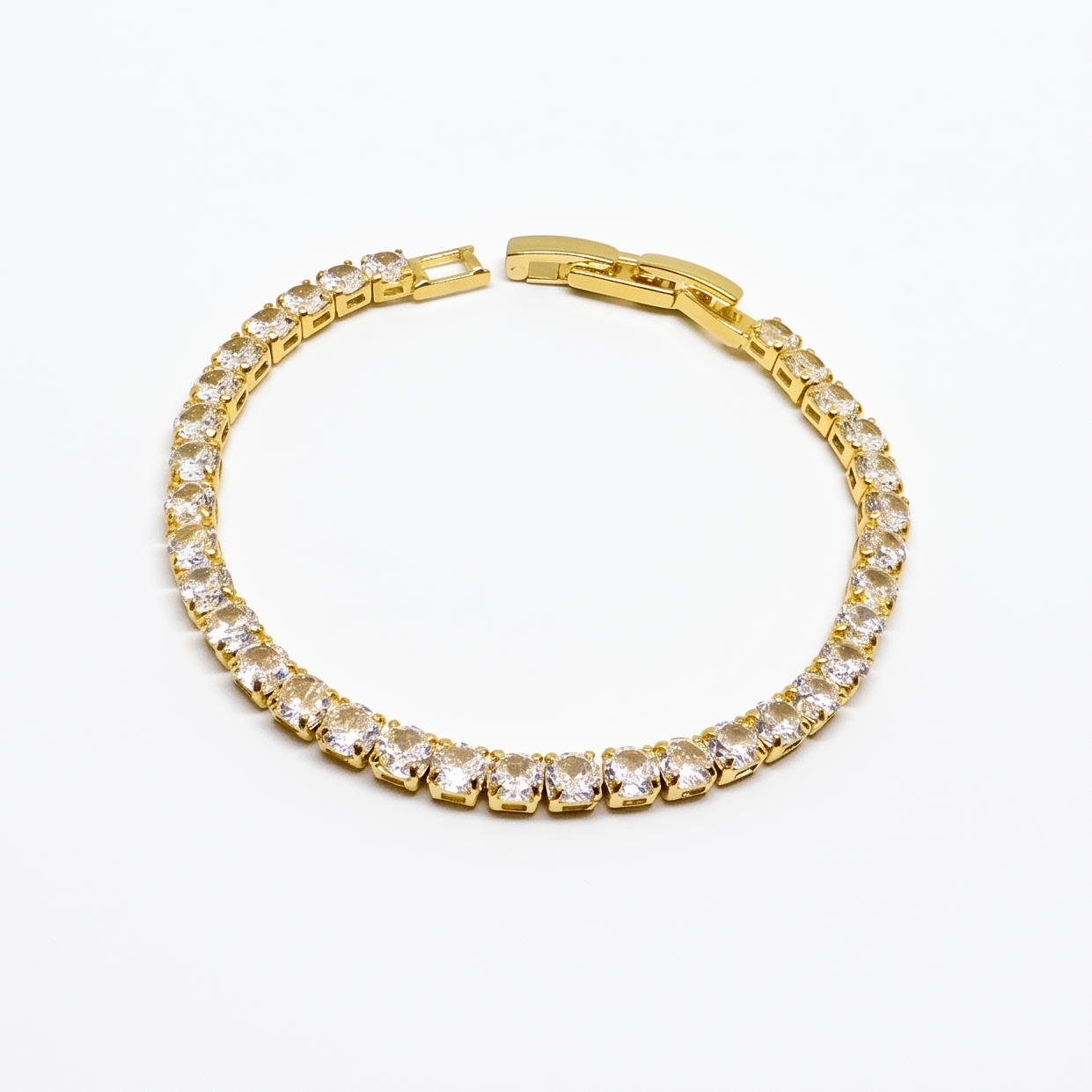 Gold Classic Diamond Tennis Bracelet