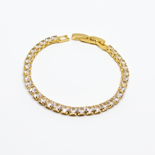 Gold Classic Diamond Tennis Bracelet