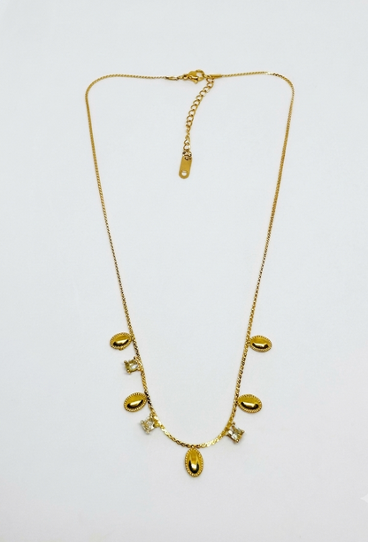 Celeste Dainty Charm Necklace - Gold plated