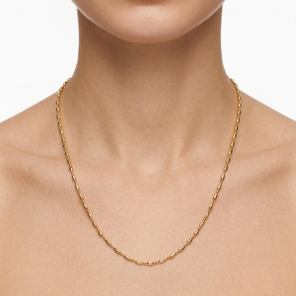Minimalist Gold Rice-Bead Chain - Gold Plated