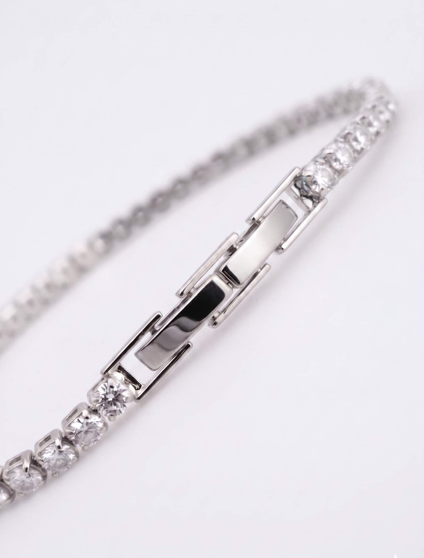 Classic Silver Tennis Bracelet