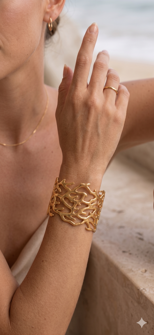 Aurelia Coral Reef Cuff Bangle Bracelet