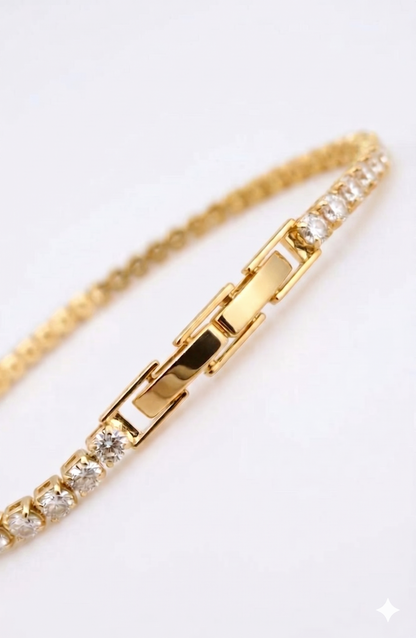 Gold Classic Diamond Tennis Bracelet
