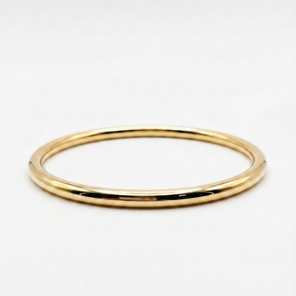 Classic Smooth Gold Plated Bangle