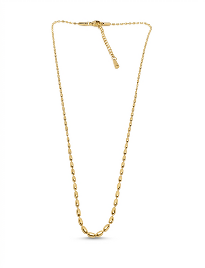 Minimalist Gold Rice-Bead Chain - Gold Plated