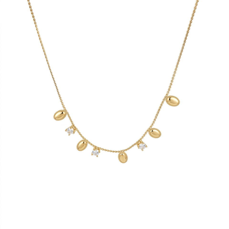 Celeste Dainty Charm Necklace - Gold plated