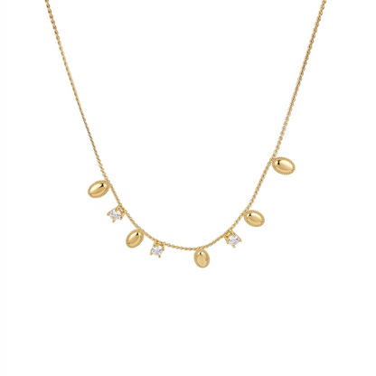 Celeste Dainty Charm Necklace - Gold plated