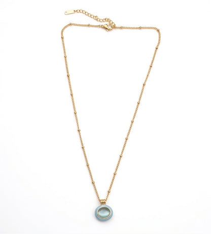 Emberlye Azure Serenity Necklace - Gold