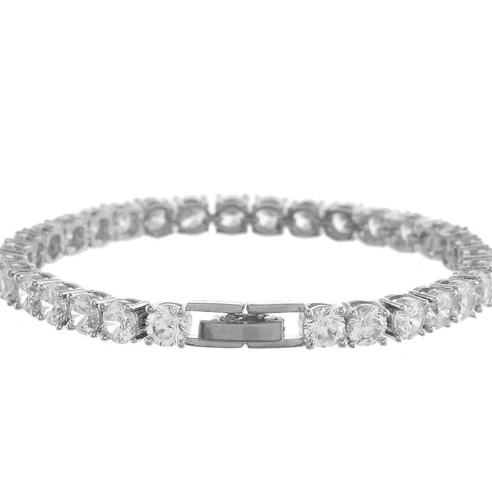 Classic Silver Tennis Bracelet