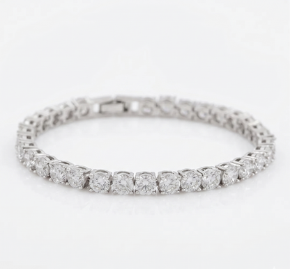 Classic Silver Tennis Bracelet